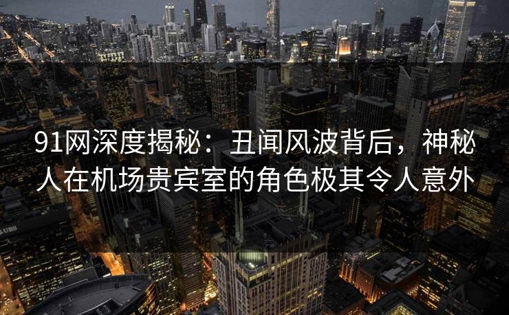 91网深度揭秘：丑闻风波背后，神秘人在机场贵宾室的角色极其令人意外